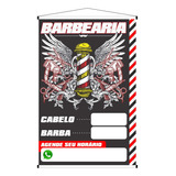 Banner Divulgação Barbearia Barbeiro Corte Cabelo 120x80cm