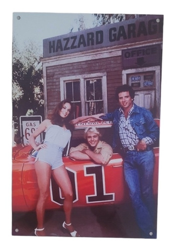 Cartel Metálico 20 X 30 The Dukes Of Hazzard Adorno Vintage 