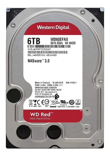 Disco Duro Interno Wd Red 6tb Sata Iii 3.5