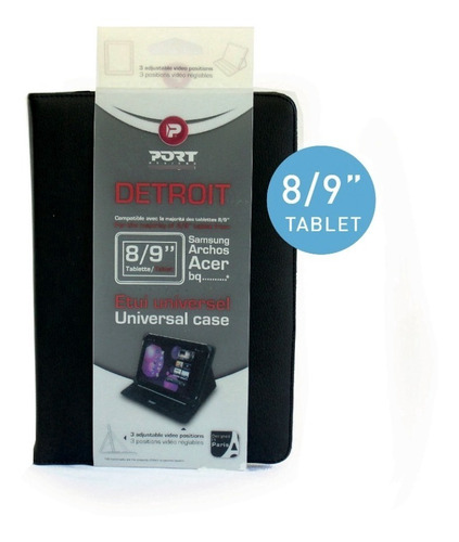 Funda Para Tablet iPad Port Cover Detroit 8/9 Smart Tab