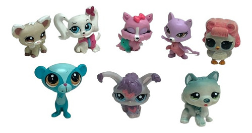 Lote 08 Brinquedos Bonecos Lps Littlest Pet Shop Kit 1501-3