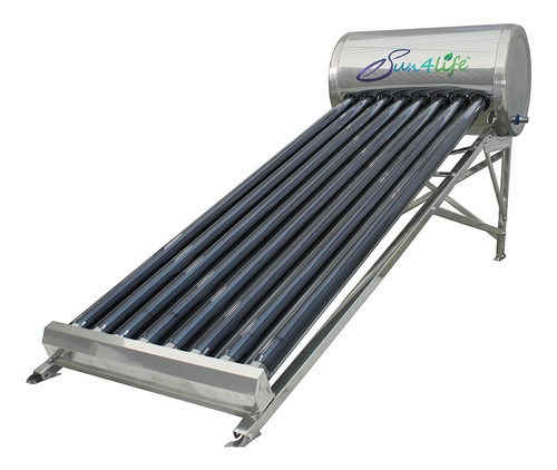 Calentador Solar Sun4life Acero Inoxidable 10tubos 130litros