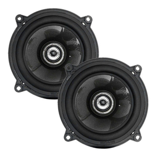 Par Alto Falante Bravox Coaxial 5 Polegadas 120w Cx50bk Cor Preto