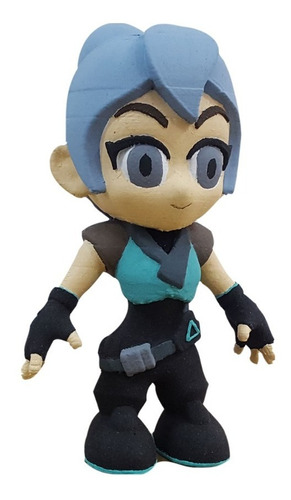 Figura Muñeco Jett Valorant 10 Cm De Alto Impreso En 3d