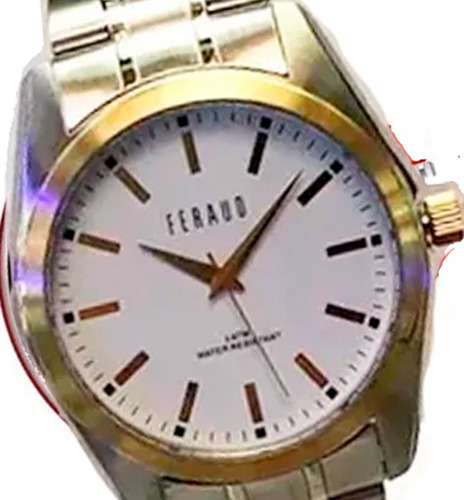 Reloj Feraud Men Lf201gcd 100% Acero Cristal Duro 30m Gemma