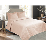 Cubrecamas Cover 2 1/2 Pza Verano Funda Almohadon Dkama D1 F Color D3 - Rosa