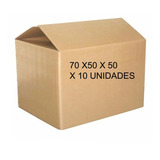 Caja De Carton Mudanza Grande N°70 70x50x50 X 10 Unidades