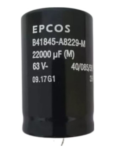 08x Capacitor Eletrolítico 22.000uf 63v B41845-a8229-m Epcos