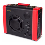 Caixa Amplificada Raveo Pulse Bivolt Bluetooth 30w Bluetooth Cor Preto/vermelho 110v/220v