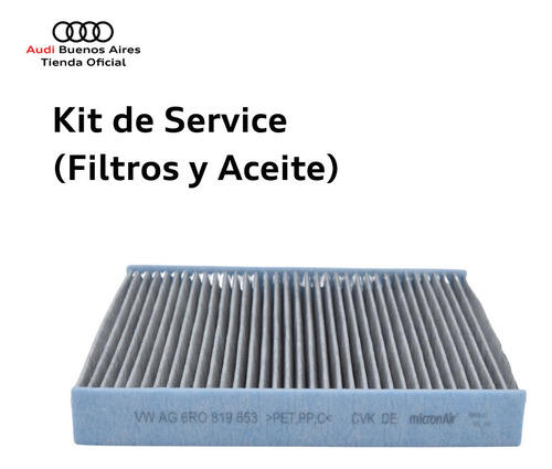 Kit Filtros Y Aceite Audi A1 1.2/1.4 Tfsi (2011-2014) Audi Foto 7