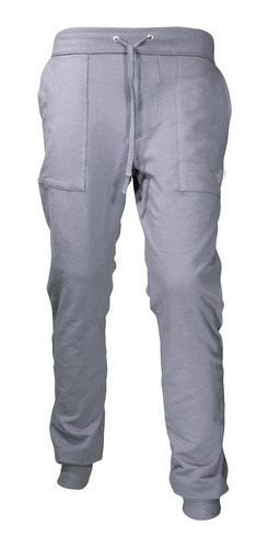 Pants Jogger Clásico Hombre Gris Acero / Azul 750mx