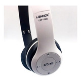 Headphone Bluetooth Sem Fio Lehmox Lef-1000 Fone De Ouvido Branco Wireless Para Celular