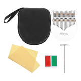 Set De Piano Kalimba Thumb Transparente De 17 Teclas Con Pat