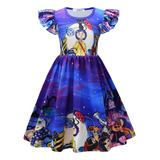 Vestido Infantil Mom Coraline Con Mangas Voladoras Para Niña