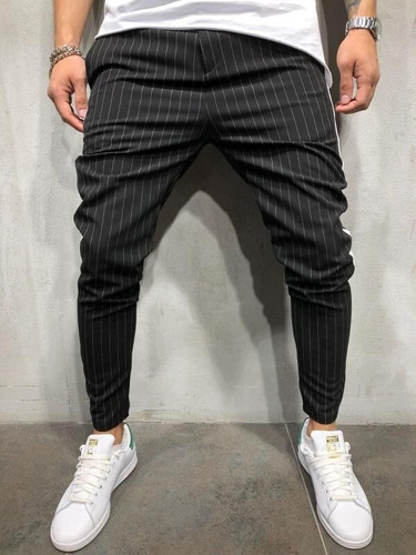 Pantalones Jogger De Sarga Para Hombre A Rayas Urban Pantalo
