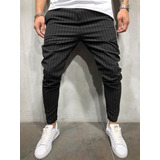 Pantalones Jogger De Sarga Para Hombre A Rayas Urban Pantalo