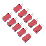 Aaa 10pcs Vermelho 3pins Botão Micro Interruptor