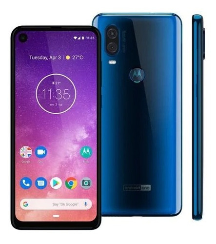 Motorola One Vision Dual Sim 128 Gb Azul-safira 4 Gb Ram