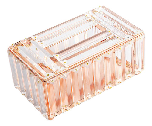 Elegante Caja De Pañuelos De Cristal, Funda Rectangular