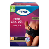 Tena Pants Discreet Color Negro Talla M X8 Unds