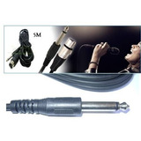 Cable Canon A Jack Plug 6.35 Para Microfono Y Otros 5m