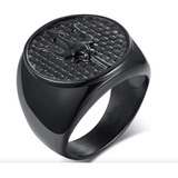 Anillo Tridente Negro Hombre Bubba Tools