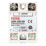 Rele Relevo Estado Solido 100a Ssr-100dd 3-32vdc 5-200vdc