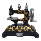 Adorno Maquina De Coser Poliresina Vintage - Sheshu Home Color Negro