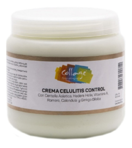 Crema Celulitis Control Centella Asiática Vita A 500 Grs