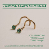 Piercing Piedras Preciosas 100% Oro 18 Kilates. 