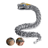 Pulseras Para Hombre De Serpiente Fashion Real Hecha A Mano