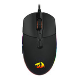 Mouse Para Jogo Redragon  Invader M719-rgb Preto