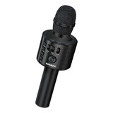 Micrófono Inalámbrico Bonaok, Q37, Color Negro, Para Karaoke
