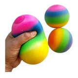 Soft Ball Squishy Apretable Rainbow Pastel Moldeable X1