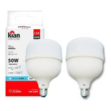 Kit 2 Lâmpadas Led 50w Bulbo E27 6500k Branco Frio Cor Da Luz Branco-frio 110v/220v