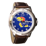 Reloj Deportivo Clásico De Cuero Para Hombre, Kansas