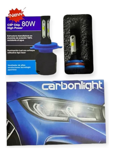 Kit De Led Carbonlight 80w 12,000lm 9005,9006,h7,h11,h1,h3