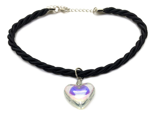 Gargantilla Choker Corazón Tornasolado