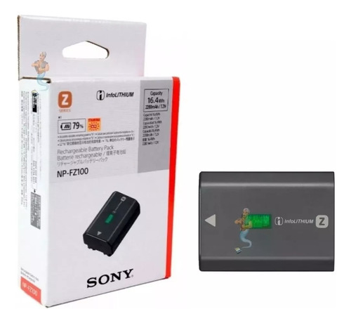 Kit 3 Bat-eria Np-fz100 Para Camera Sony A7iii Novas 