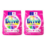 Jabón En Polvo Matic Rosas Y Lilas 800gr Drive Pack X2u