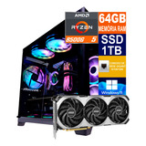 Pc Gamer Cpu Ryzen 5 8500g, 1tb, 64gb Ddr5, Rtx 4060ti 16gb