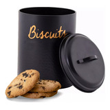 Pote De Biscoitos Cookies Bolacha Preto Forco Relevo 3d Luxo