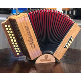 Acordeon Minuano 8 Baixos 21 Botões Natural Ré/sol Violin