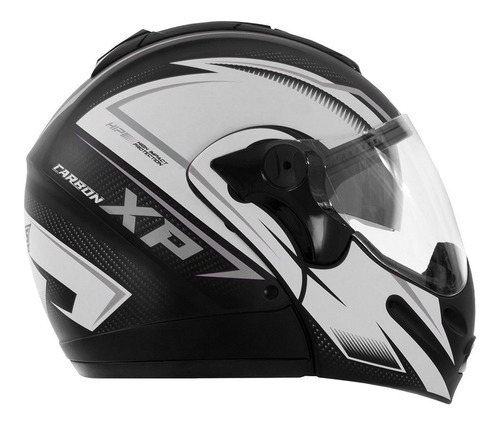 Capacete Escamoteável Mixs Captiva Viseira Solar Óculos Fumê Cor Carbon Xp Grafite Tamanho Do Capacete 56