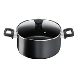 Olla T-fal Supercook 24 Cm / 4.7 Litros Color Negro