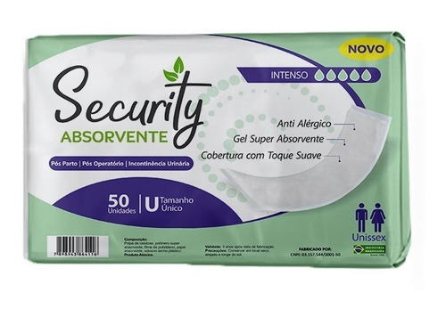 Absorvente Geriátrico Security 250 Unidades