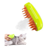 Cepillo Con Vapor Para Gatos Peine Masajeador Baño Sencillo