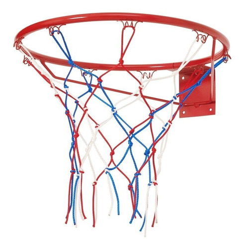 Aro De Basket Reforzado Basquet Con Red Nº7 45cm Caño