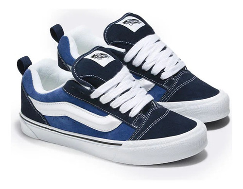 Blue Navy True Skool Vans Knu Casual Skatista Lançamento Old