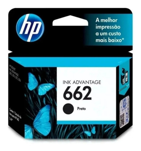 Cartucho De Tinta Hp 662 Preto Advantage Original